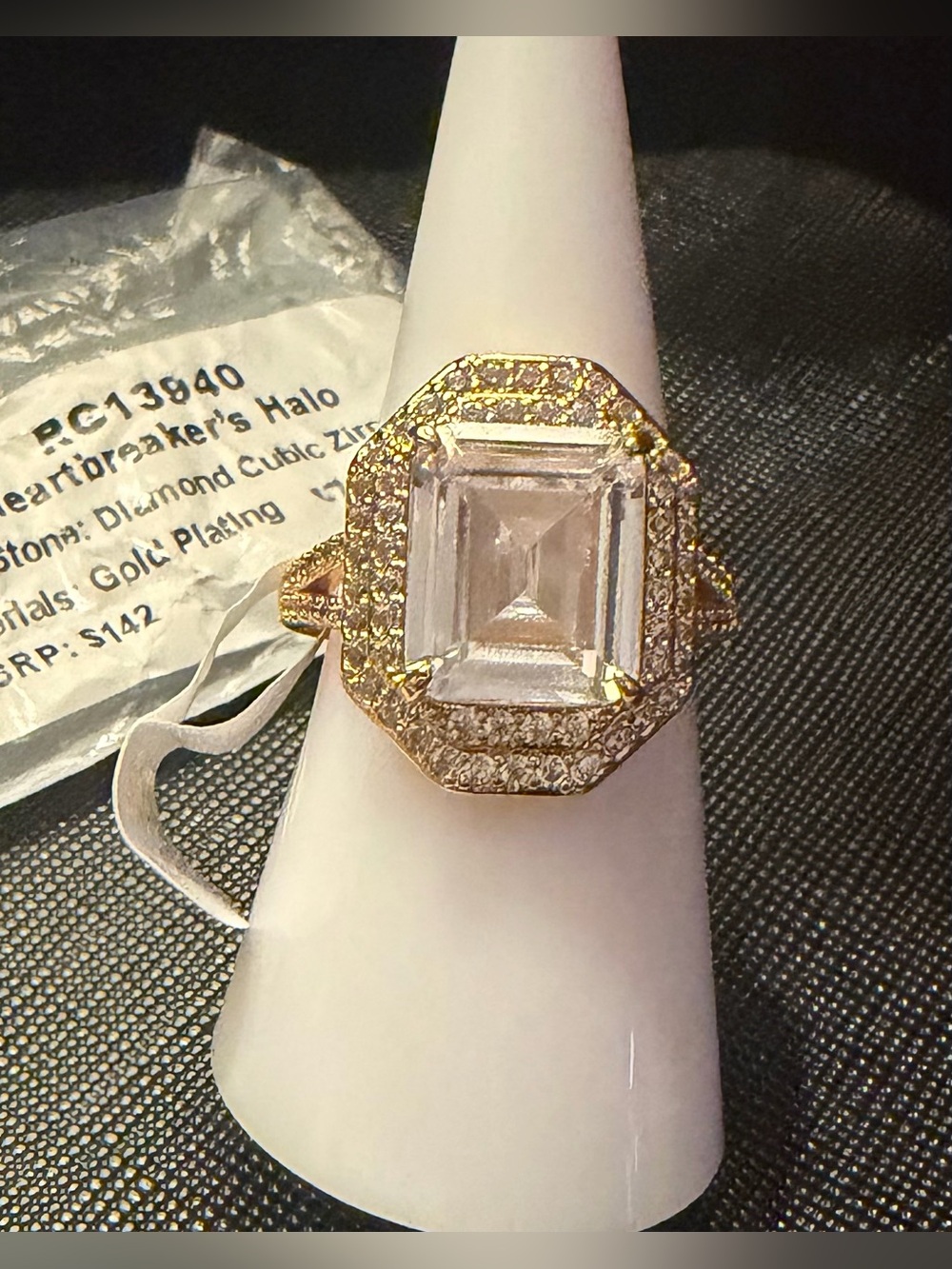 NEW BP RG13940 Heartbreakers Halo ring Size 7